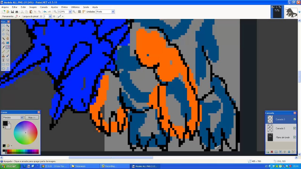 Triceramon Spriting - Pt 01
