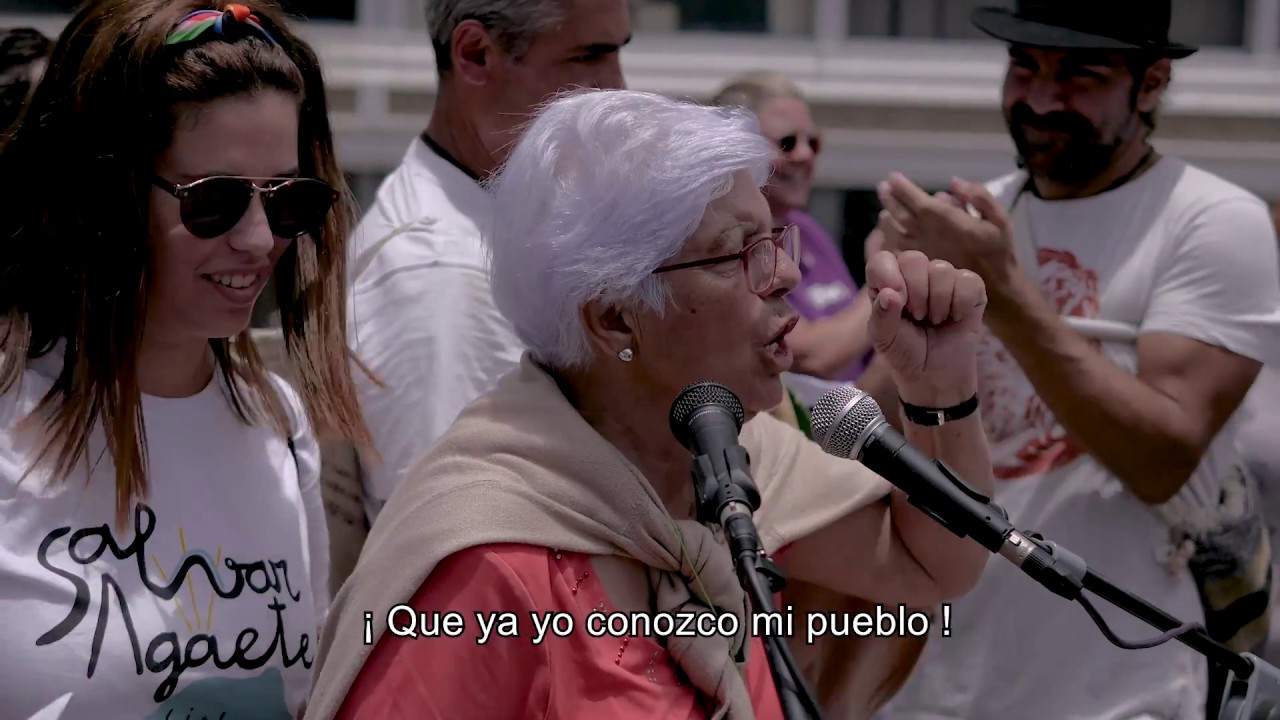 Manifestación Agaete sin Macromuelle
