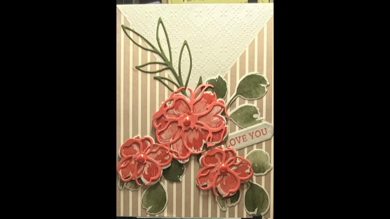 Petals of Beauty & Words of Beauty Bundles: with the Brushed with Beauty DSP:  4 cards!