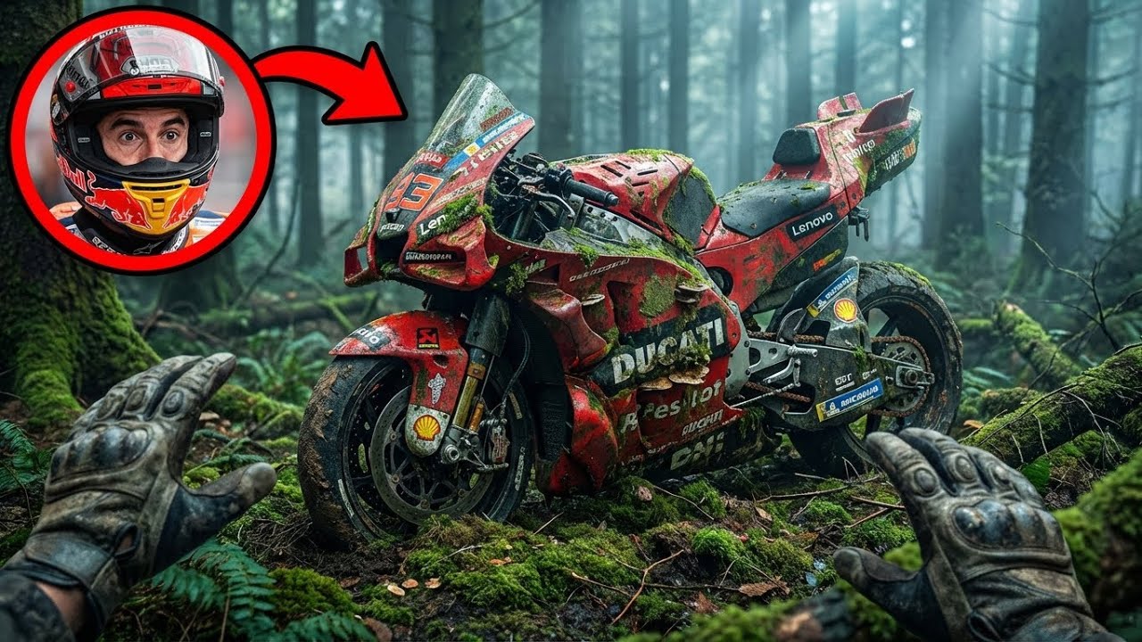 Starting & Test Driving Marc Marquez's Abandoned  Ducati Desmosedici  Motorcycle | POV Restarting