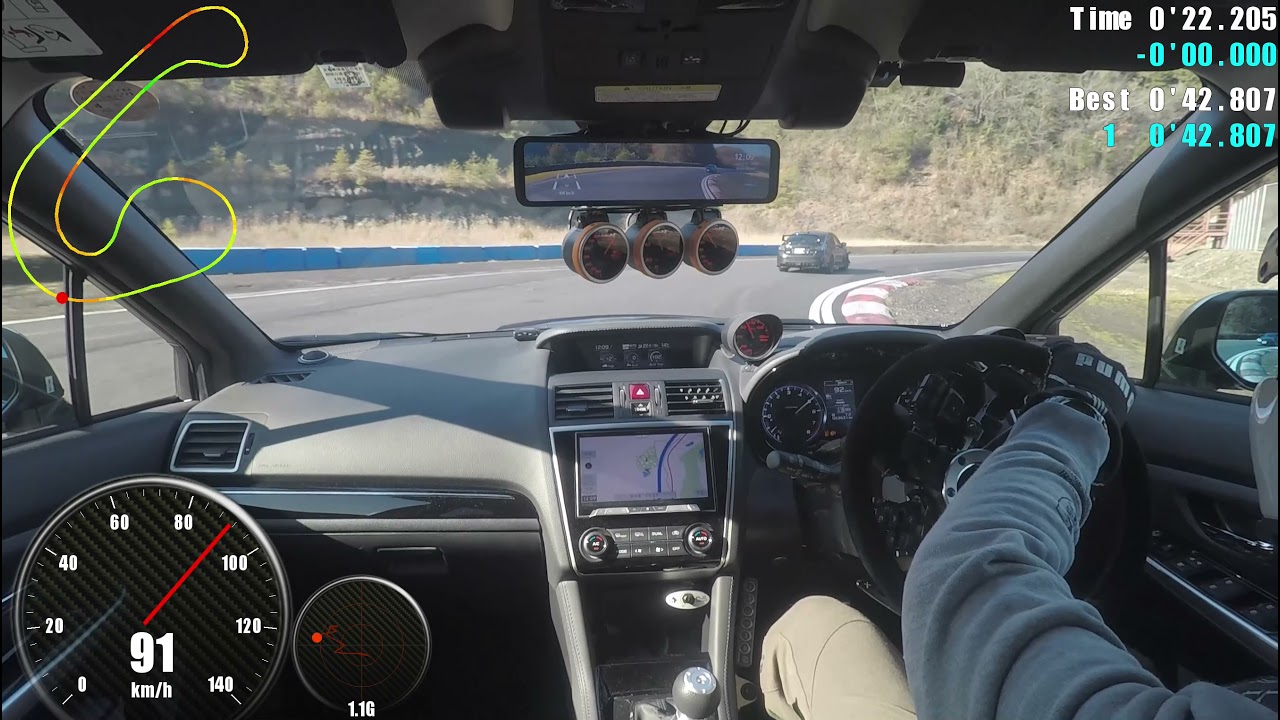 20211217 レヴォーグ 2.0GT(VMGD) 日光サーキット  42.718sec