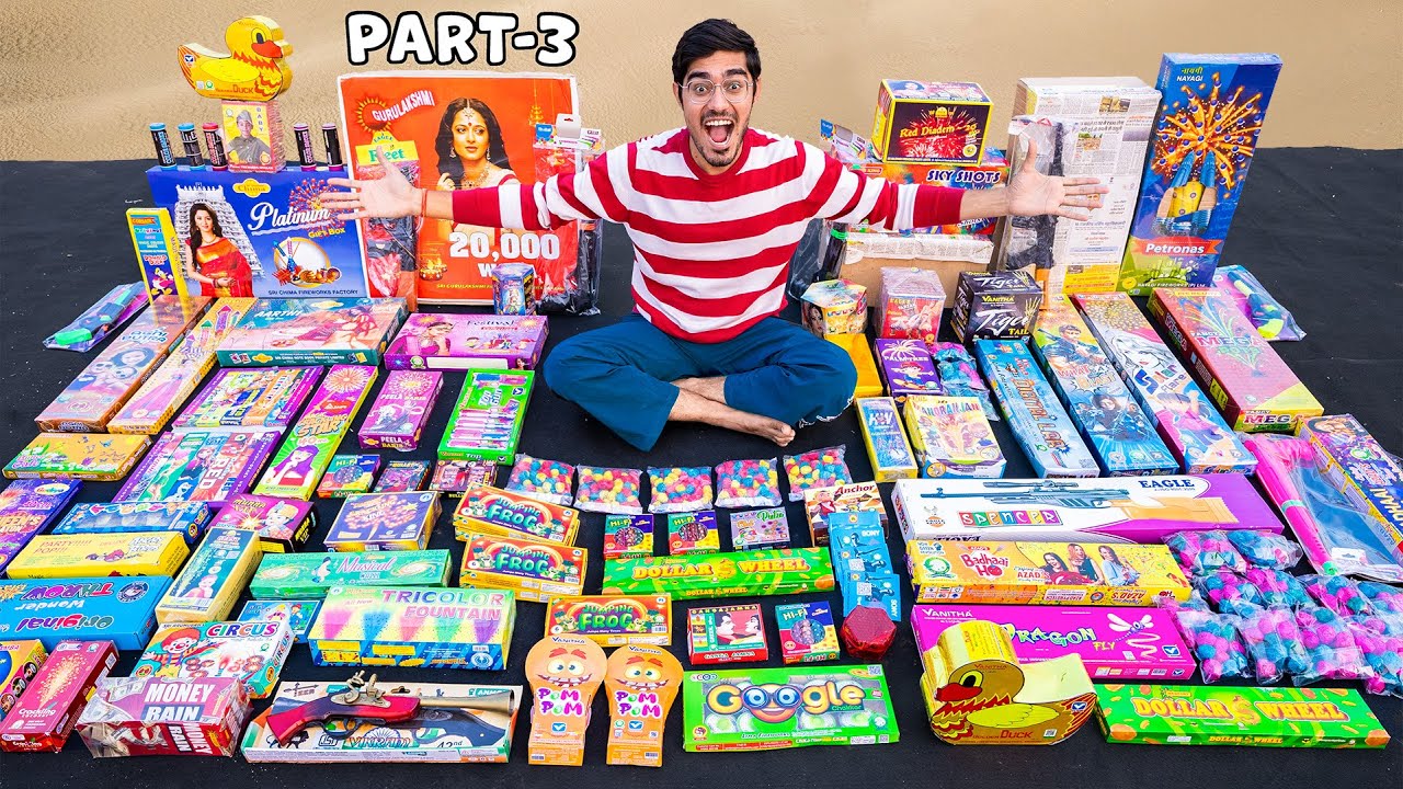 ₹1,20,000 Fresh Diwali Stash 2023🔥- ये नए पटाखे चलाने में मज़ा आ गया | PART-3