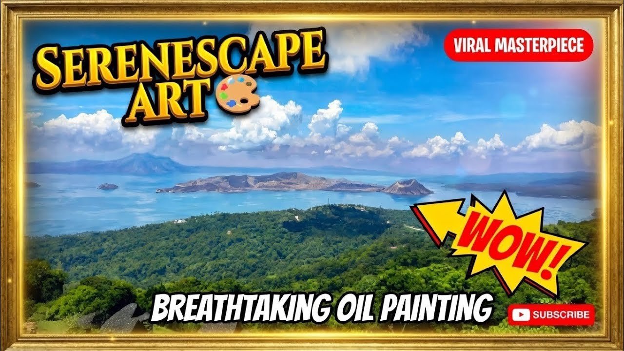 Taal Volcano Paradise: Magical Lake-Within-Volcano Landscape | Wallpaper TV Art | TV Screensaver