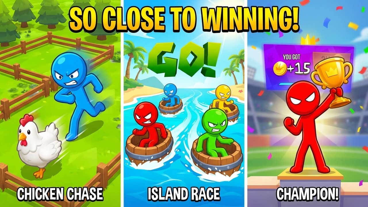 THE MOST BRUTAL LOSS 😭 Stickman Party Minigames