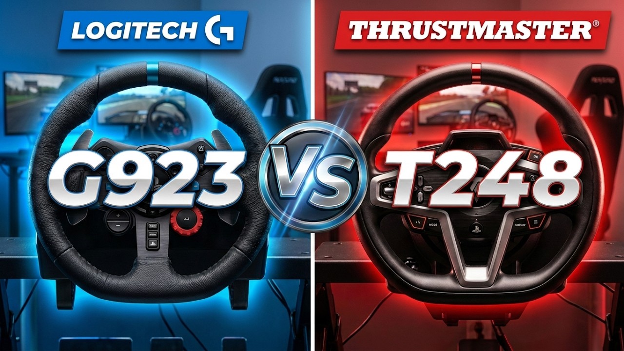 Особенность: Logitech G923 против Thrustmaster T248