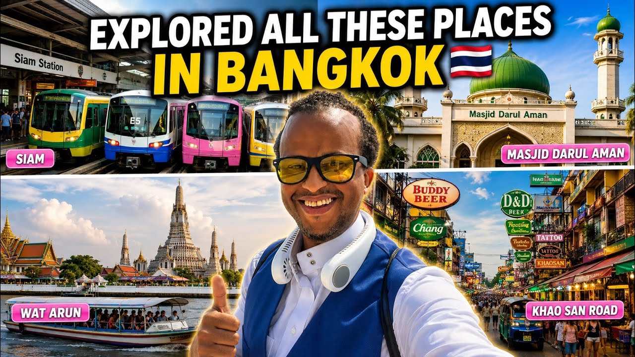 Bangkok Adventure 🇹🇭 | BTS, Skytrain & Ferry to Khao San Road After Friday Prayer 🕌