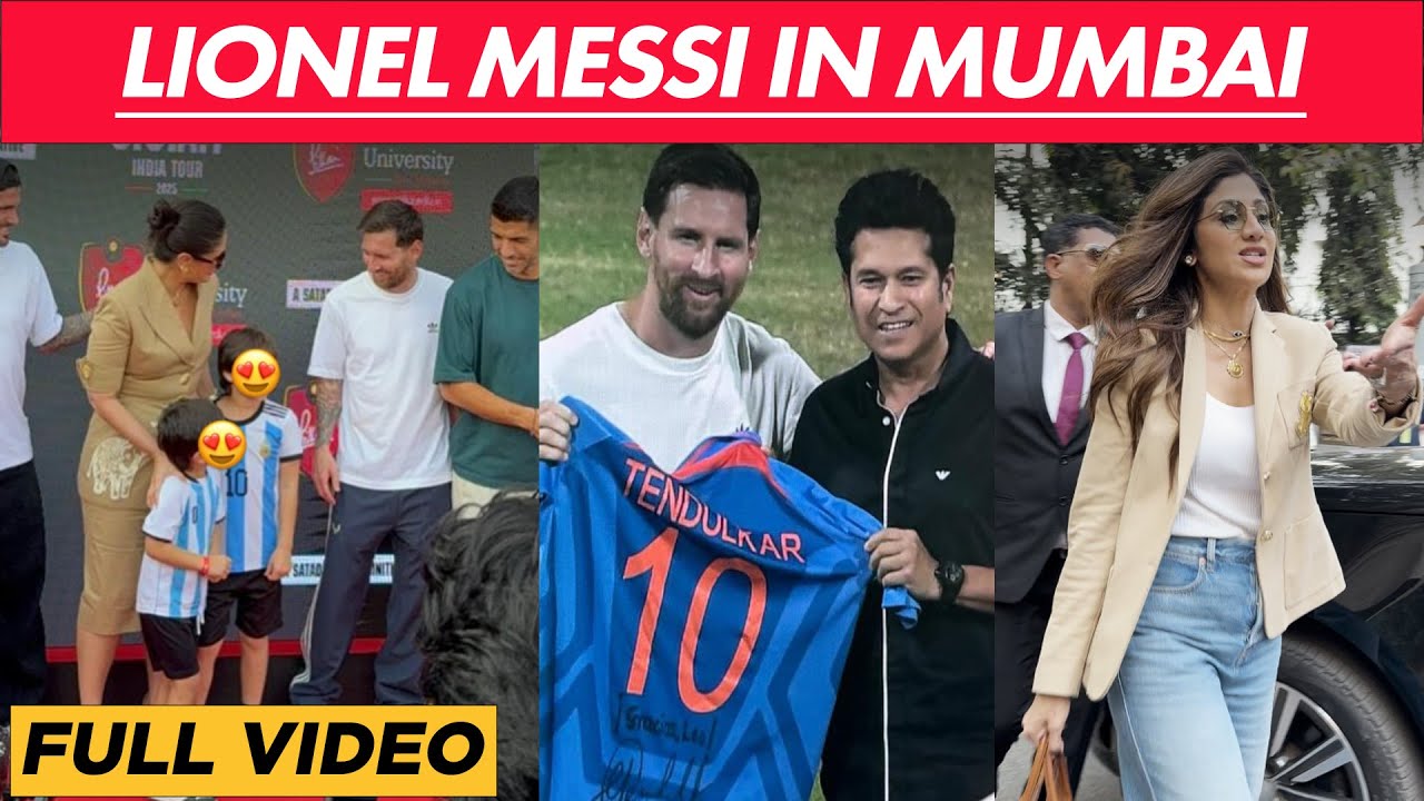 Lionel Messi in Mumbai | Kareena Kapoor, Sachin Tendulkar, Tiger Shroff and others meet the legend