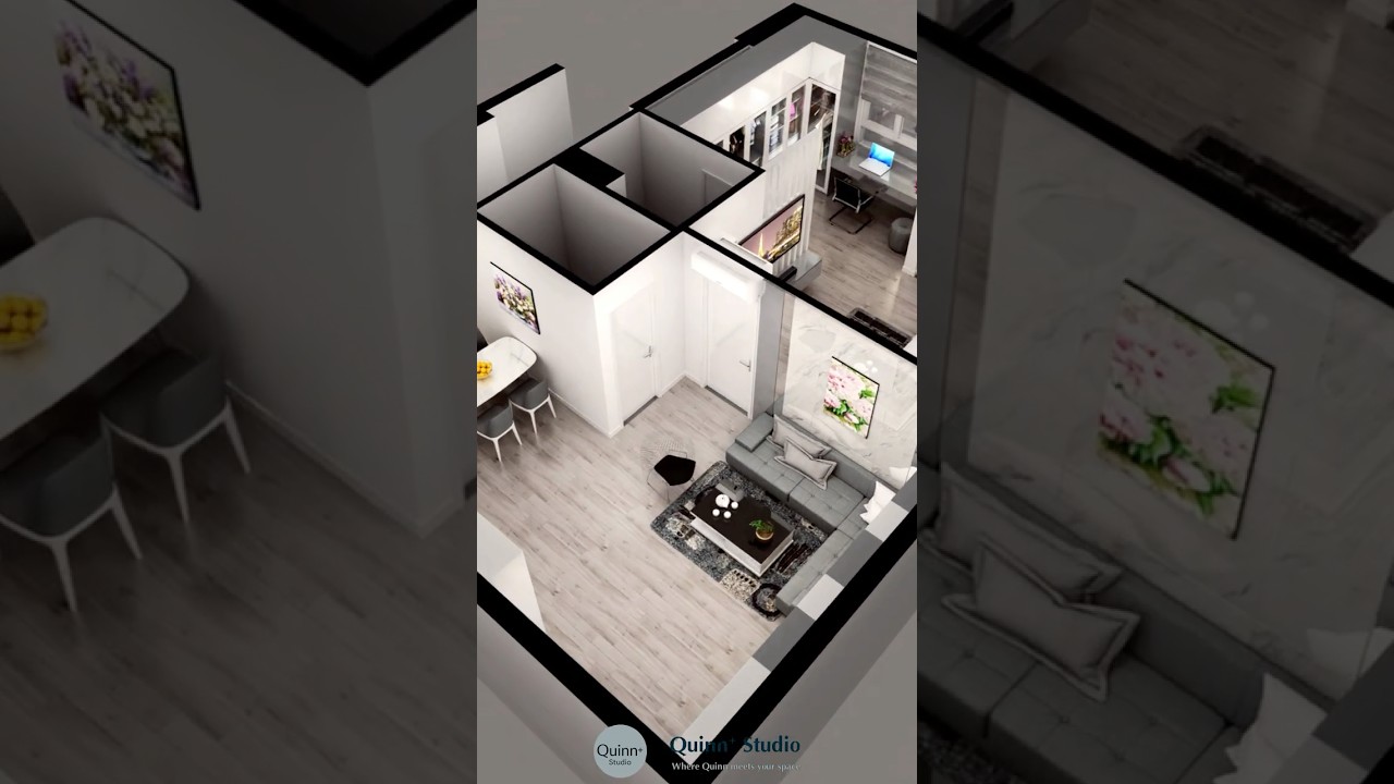 1 Bedroom Apartment Layout &ndash; Smart Space Design & Cozy Living Ideas #nhadep #interiordesign