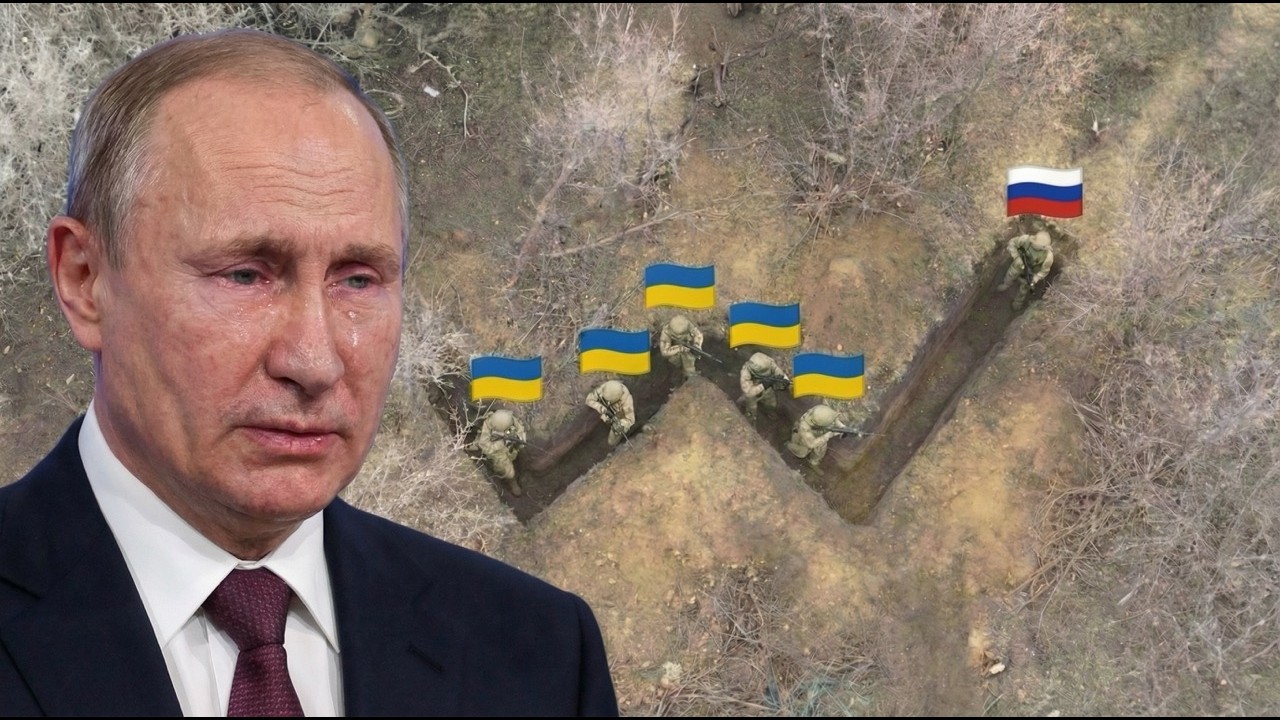 Украинские солдаты превратили российский окоп в смертельную ловушку: россияне в панике бегут.