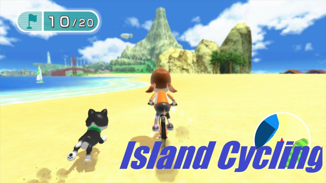 [Wii Fit U] Island Cycling-Expert 12.195 (Play as Lucia)  サイクリング－エキスパートコース
