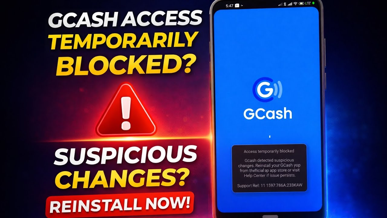 Gcash Access Temporarily Blocked? Fix Suspicious Changes & Reinstall Error (100% Working)