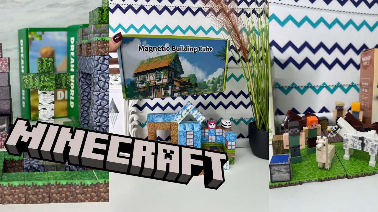 I Built A WORLD With Real Minecraft Blocks 🧲🔥