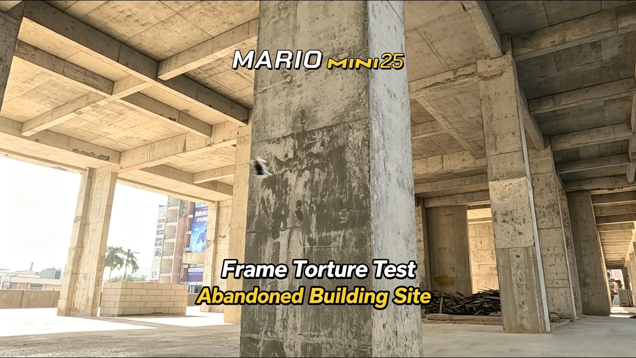 Mario Mini25 FPV Frame Crash Test &mdash; Abandoned Building Edition