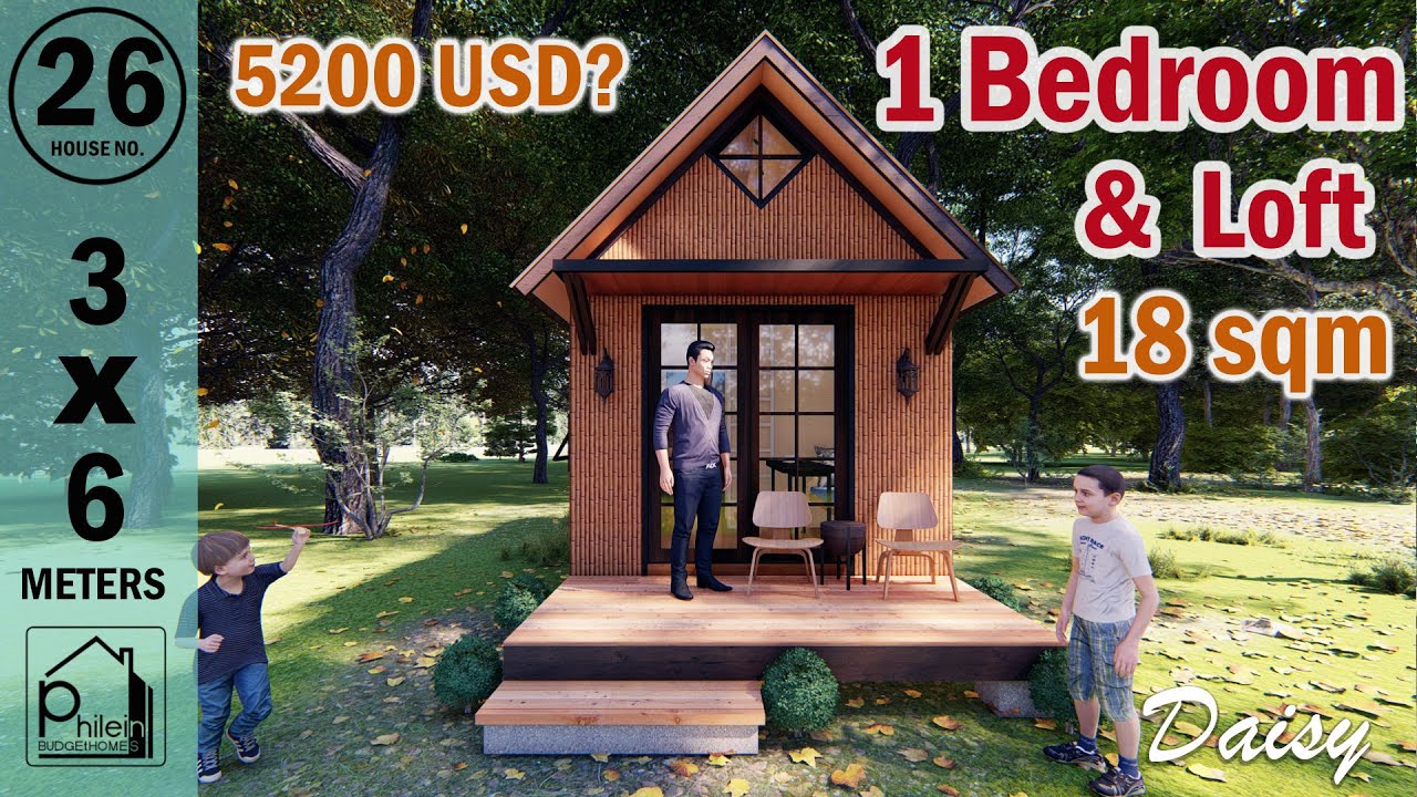 DAISY | Modern Bahay Kubo with Loft (3x6 meters) (10 X 20 feet)