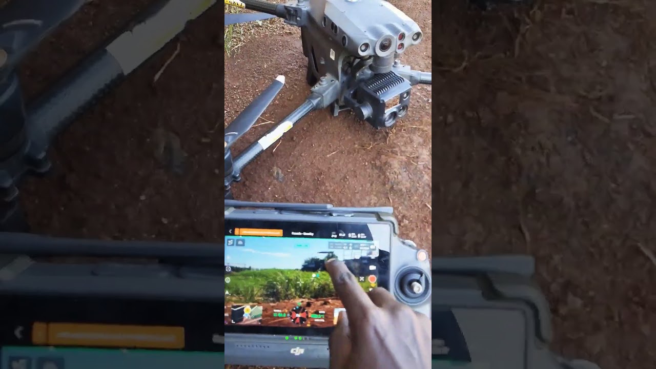 DJI M30T moving the gimbal using the touch screen, smooth movement 