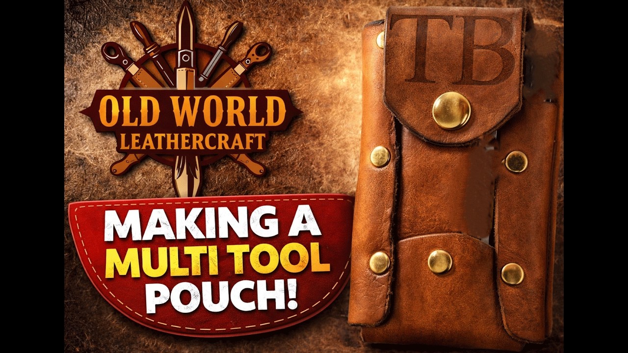 DIY Leather Multi Tool Pouch | Beginner Leatherworking Project