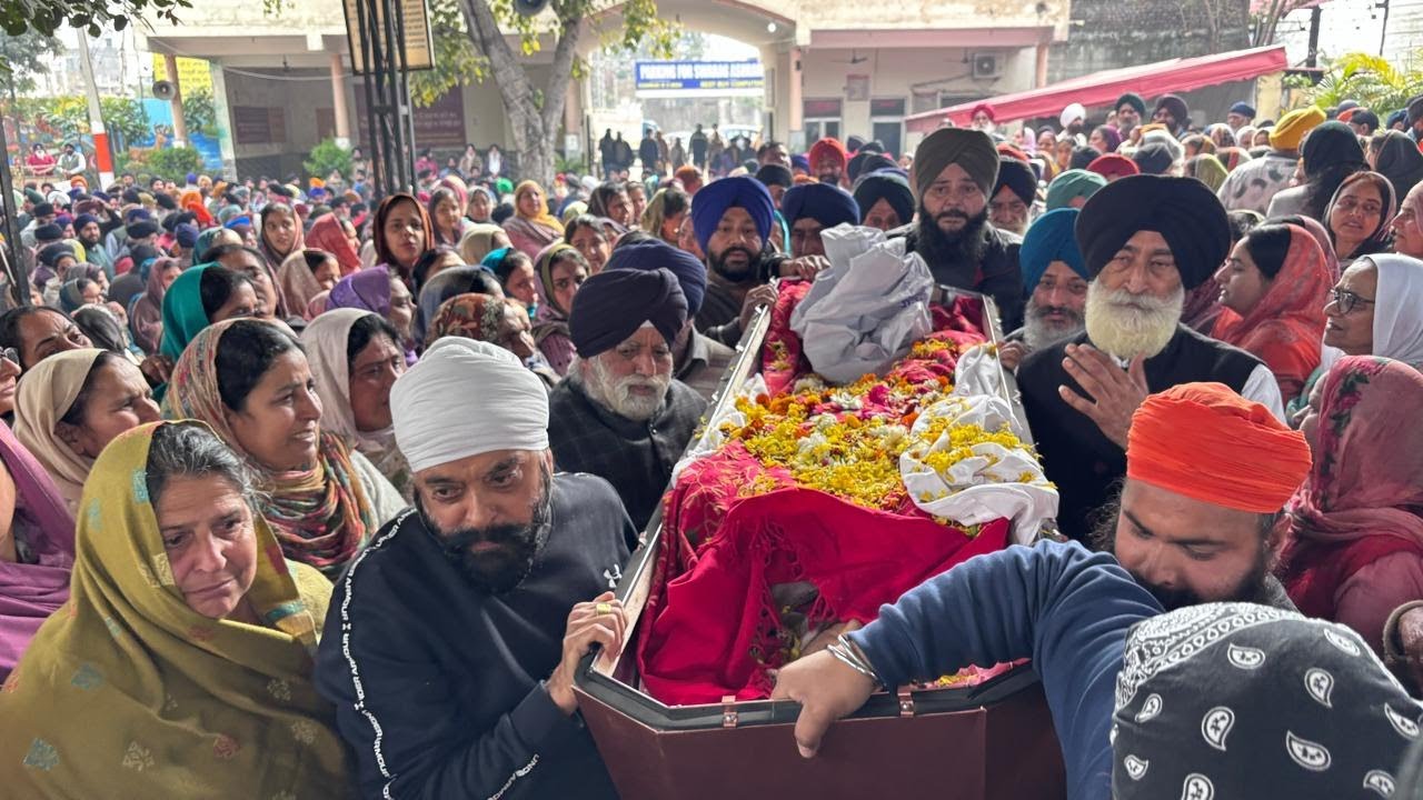 &ldquo;The cremation of Manpreet Kaur Manu, who passed away in an accident in Canada.&rdquo;