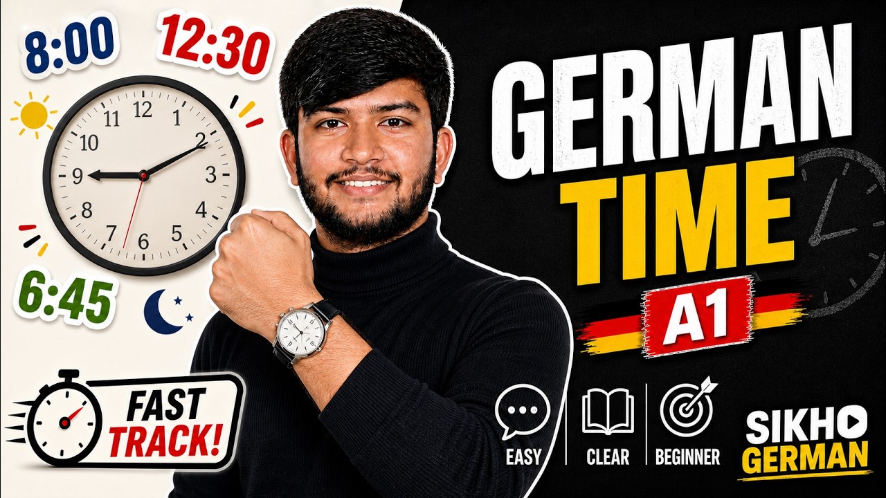 A1 - Lesson 6 | Zeit | Time | German Language Course | Sikho German