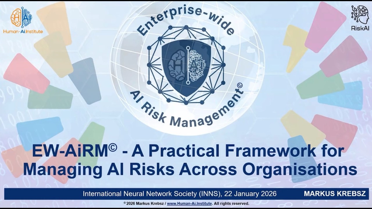 EW-AiRM / Enterprise-wide AI Risk Management at the INNS 2026, presented by Prof. Markus Krebsz
