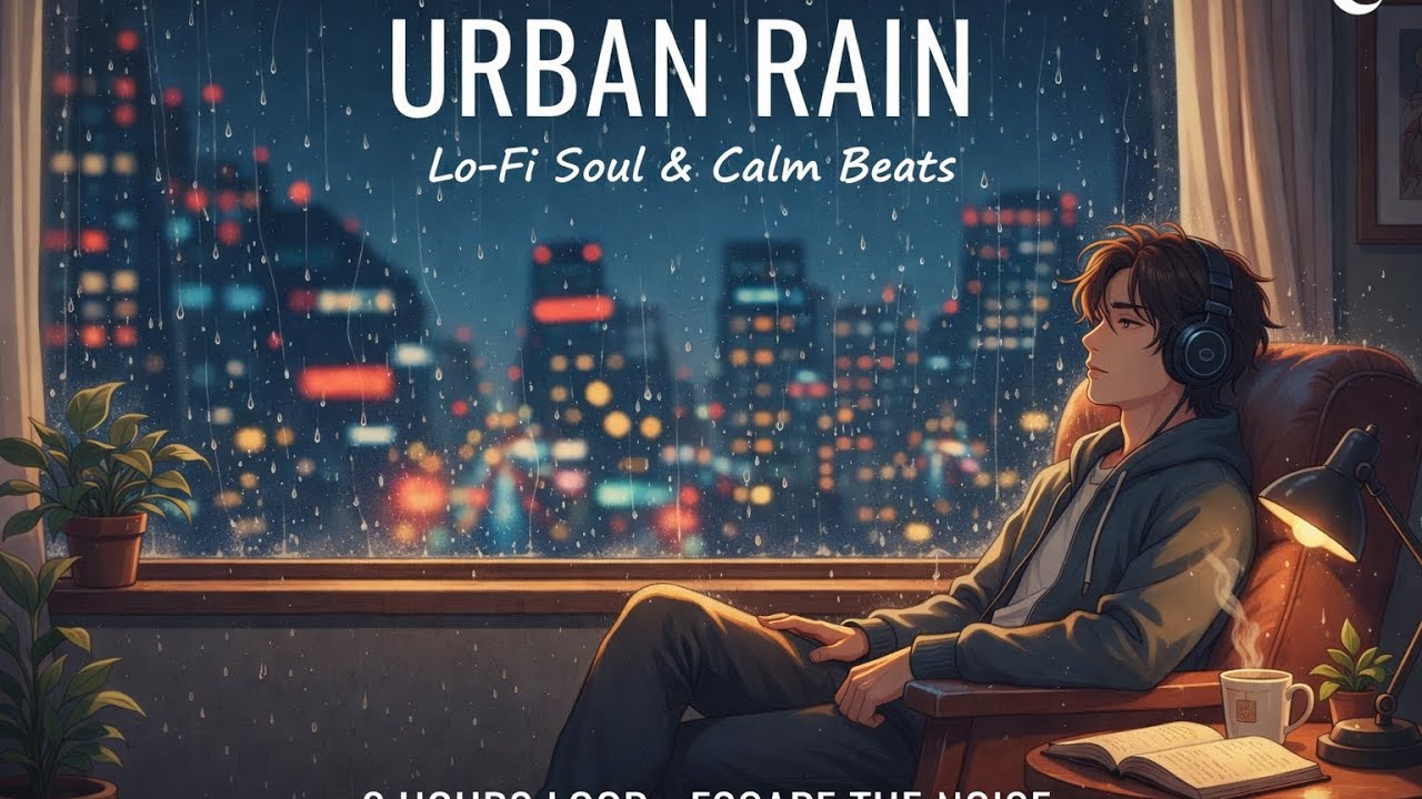【洋楽プレイリスト】2 Hours Chill Rain & Lo-fi Music 🎧 落ち着く雨音と洋楽BGM | Study, Relax, Sleep
