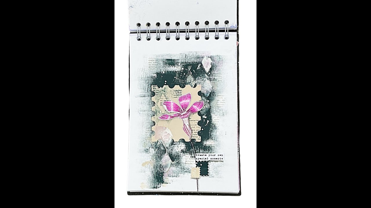 Floral Journal Page #tracyevansboutiquedesigns #stamping #journal