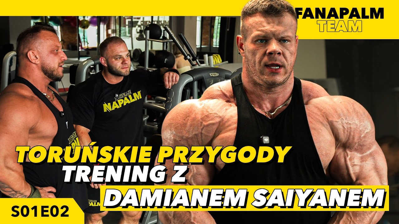 Trening przed Mr. Olympia z Damianem Saiyanem | Smerfne Przygody Turbokoksa |  FA Napalm Team #2