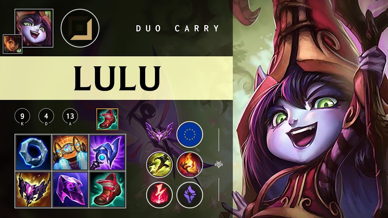 Lulu Carry vs Jhin - EUW Master Patch 26.04
