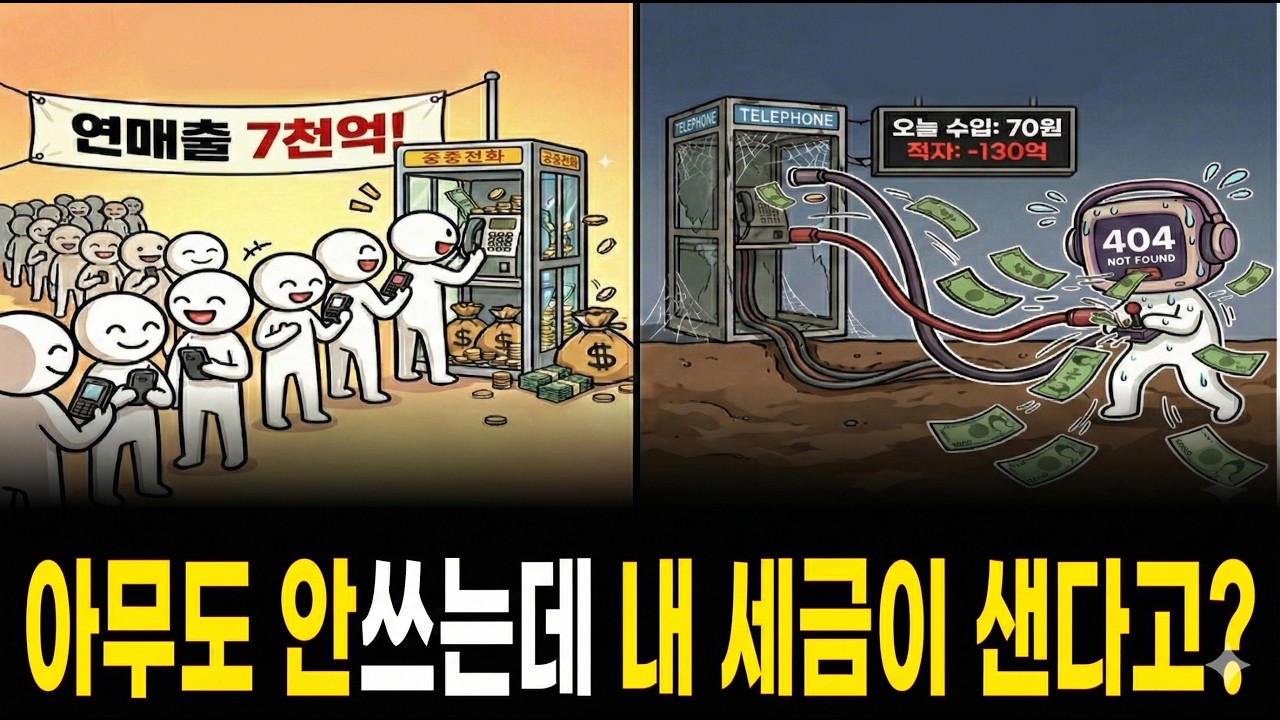 아무도 안 쓰는데 세금은 나간다