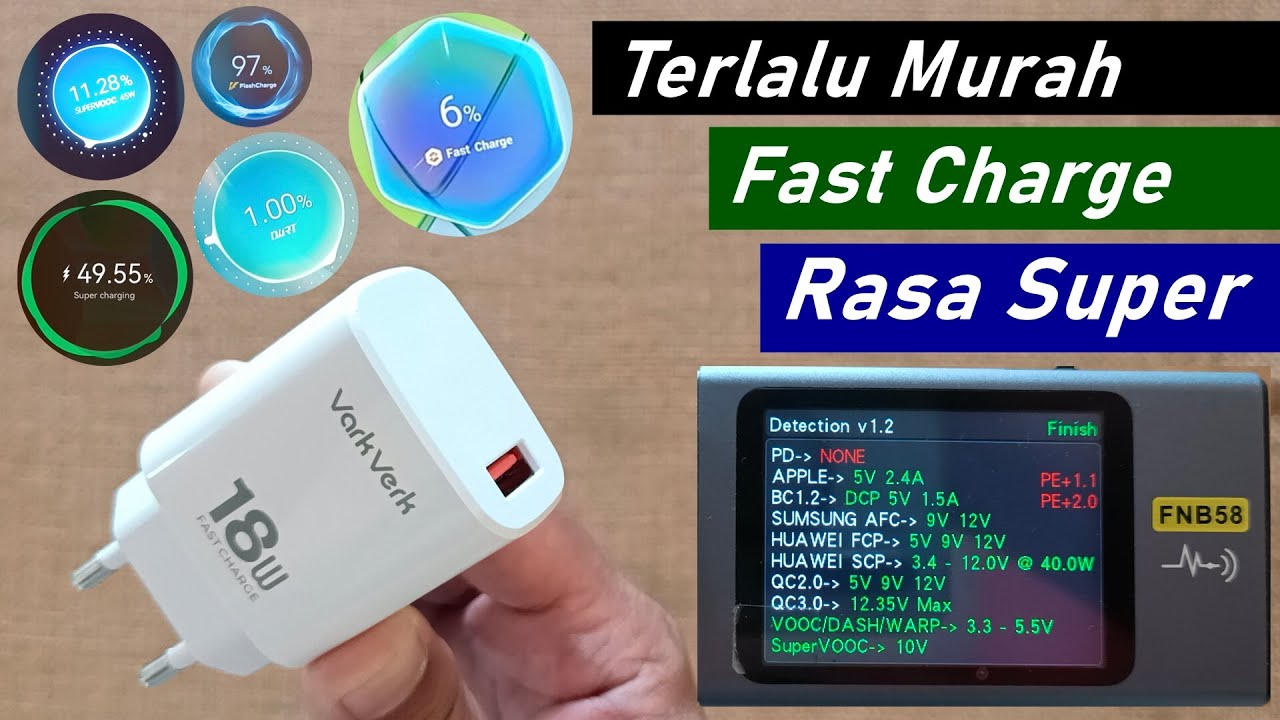 11rb-an! Termurah Charger Varkverk TC-03 Fast Chaging 18w | SuperVOOC | Dart Charge | SCP QC AFC