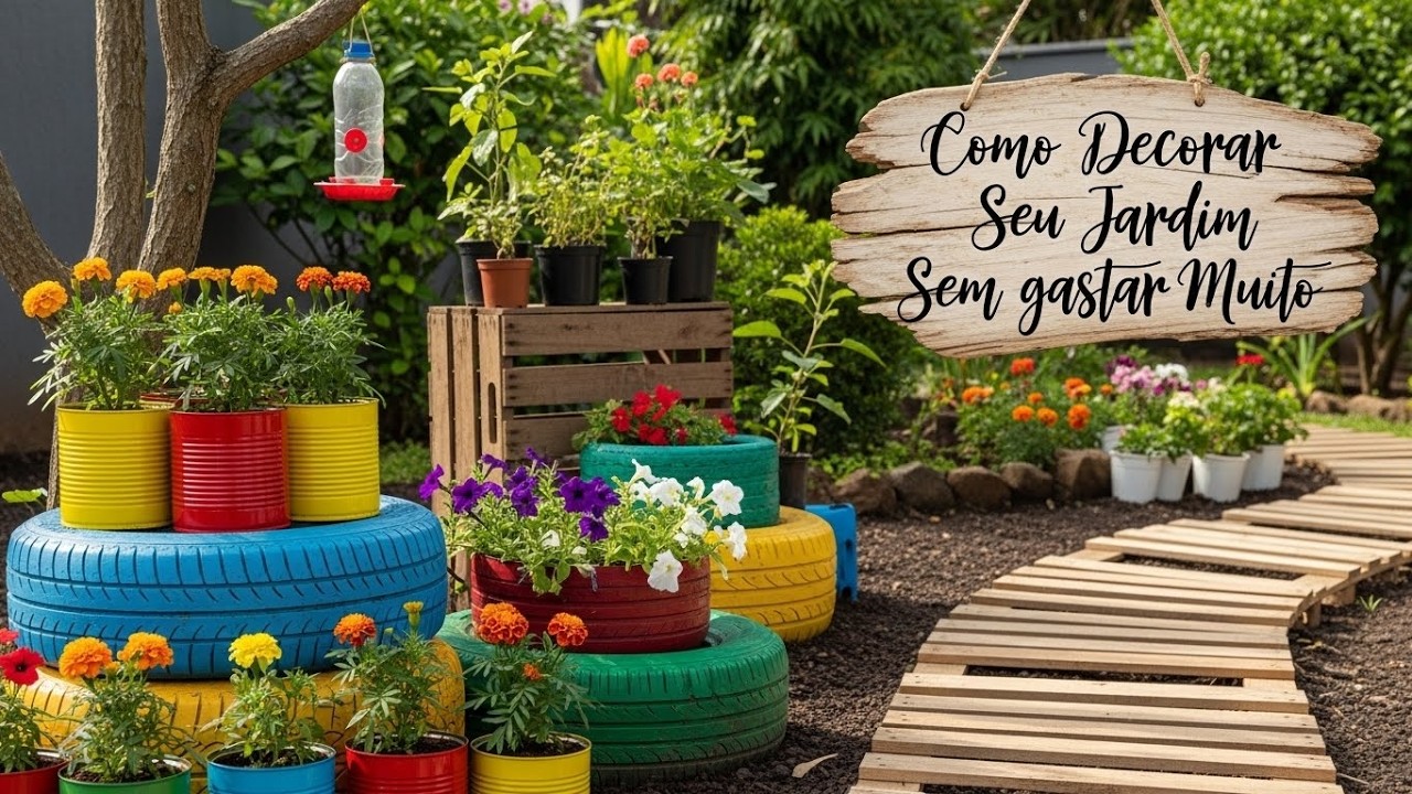 15 Dicas Rápidas Para DECORAR Seu Jardim Sem Gastar Muito