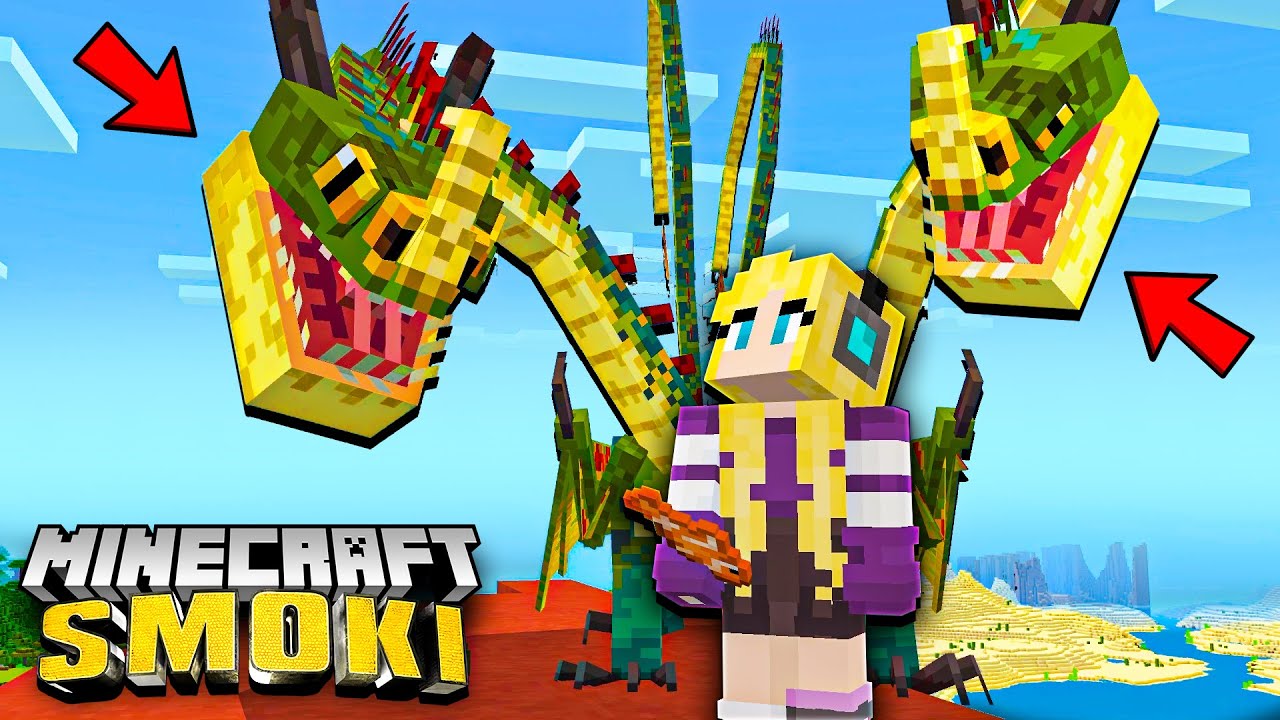 OSWOIŁAM DWUGŁOWEGO SMOKA 💎 JAK WYTRESOWAĆ SMOKA w MINECRAFT