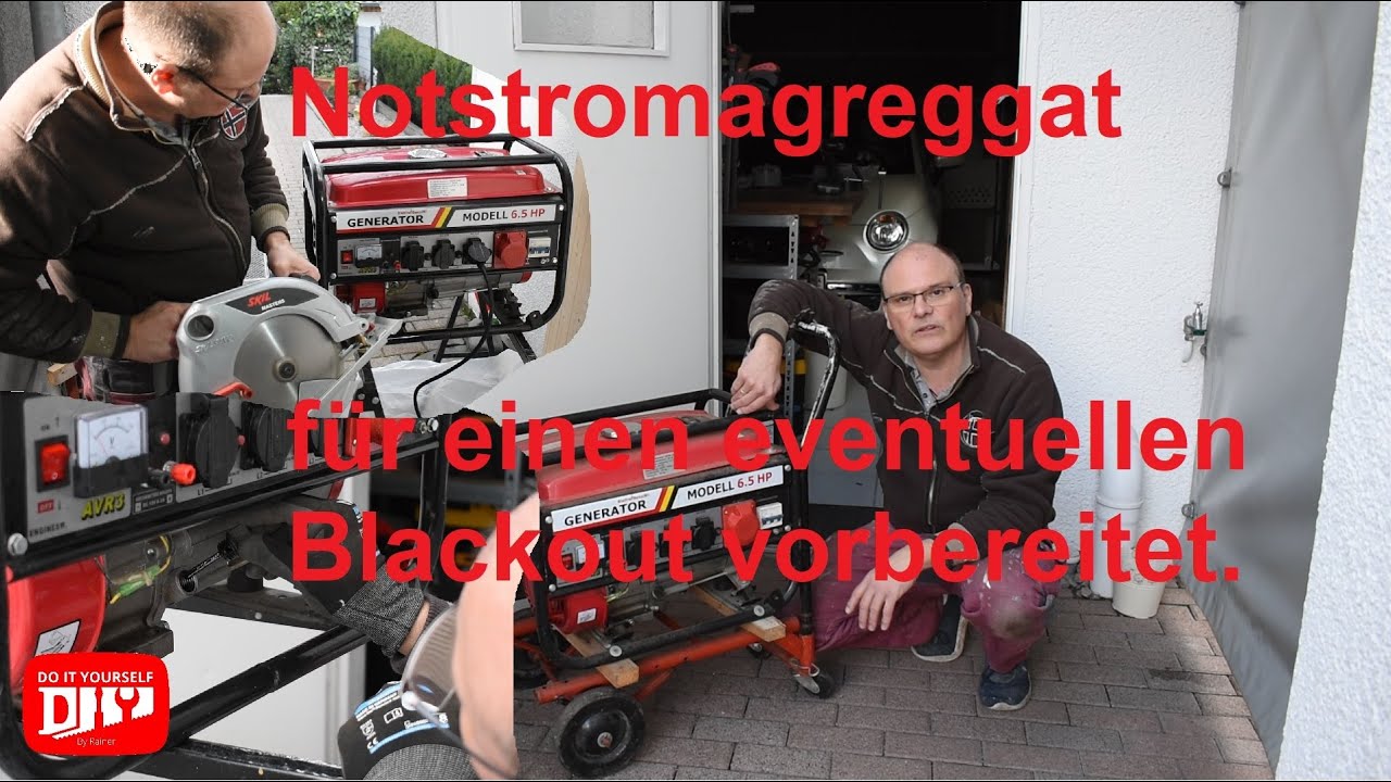 Notstromaggregat f&uuml;r einen m&ouml;glichen Blackout