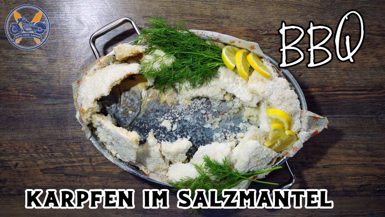 Karpfen im Salzmantel vom Grill - BBQ