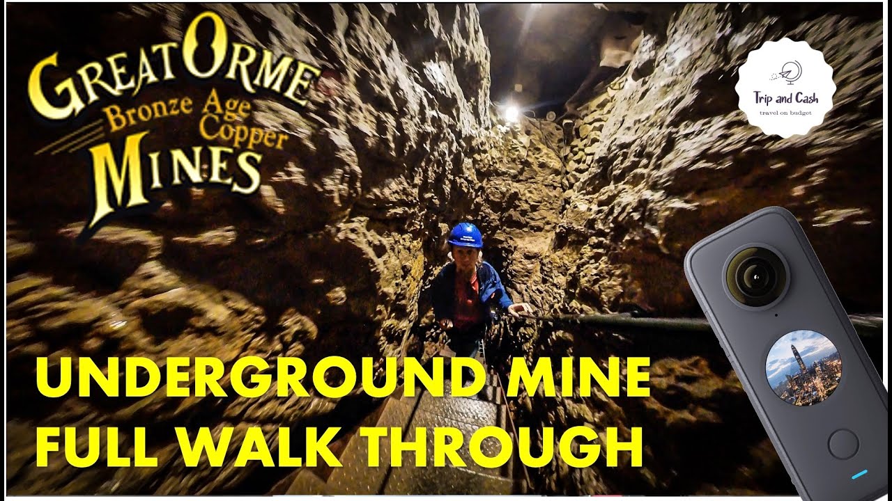 Great Orme Ancient Bronze Age Mine full walk through. LLANDUDNO, Wales, UK