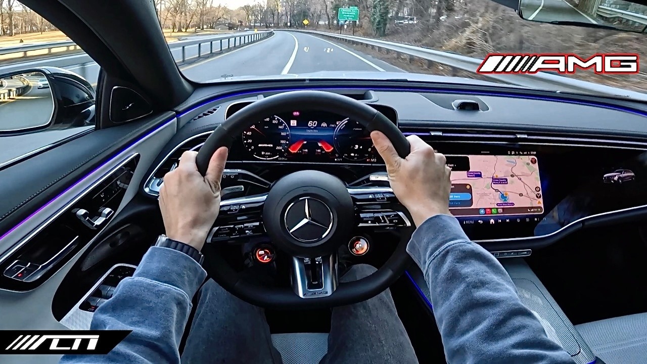2026 Mercedes AMG E53 Hybrid POV Driving Impressions /// 604HP Super Wagon