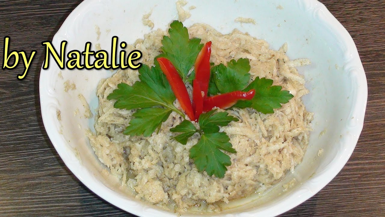 Schwarzer Rettich Salat - Solata iz črne redkve