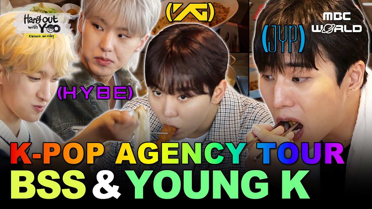 [ENG/JPN] Cafeteria Tour with SEVENTEEN BSS & DAY6 Young K at YG, JYP & HYBE