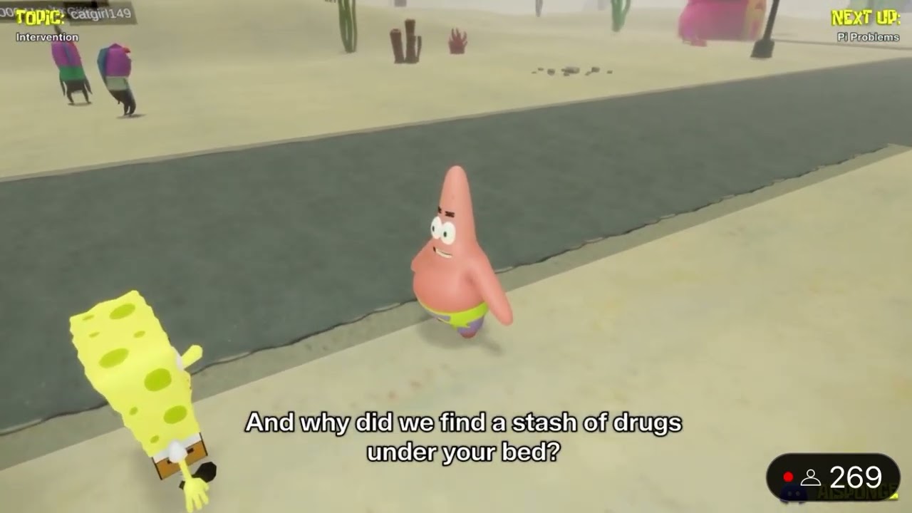 My AI Sponge Rehydrated Clips: Intervention