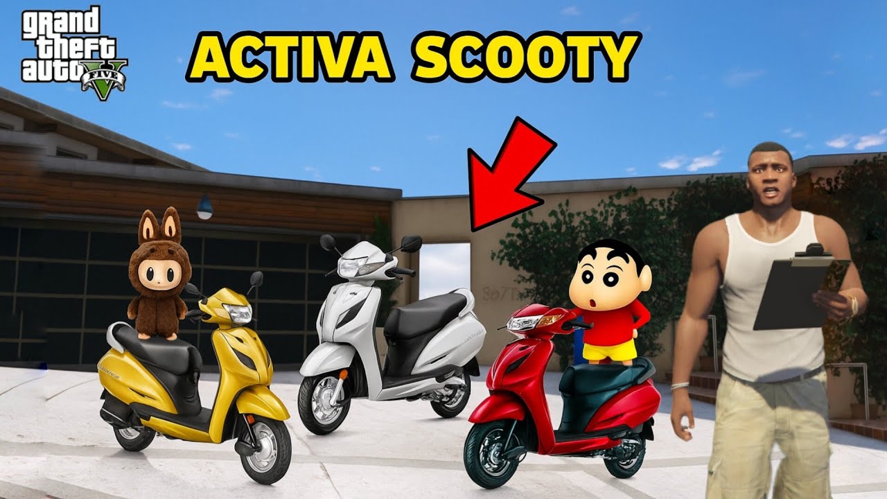 GTA 5 : ACTIVA SCOOTY ON LOSANDOS CITY
