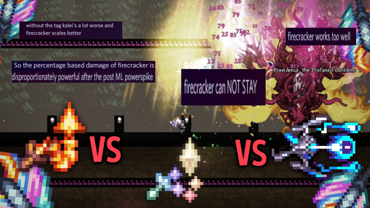 Are Whips OP in Calamity? (DPS tests against Providence)
