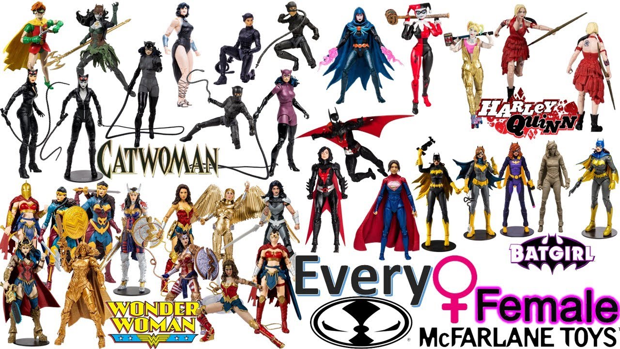 Every DC Multiverse McFarlane Toys Female Action Figure Comparison List