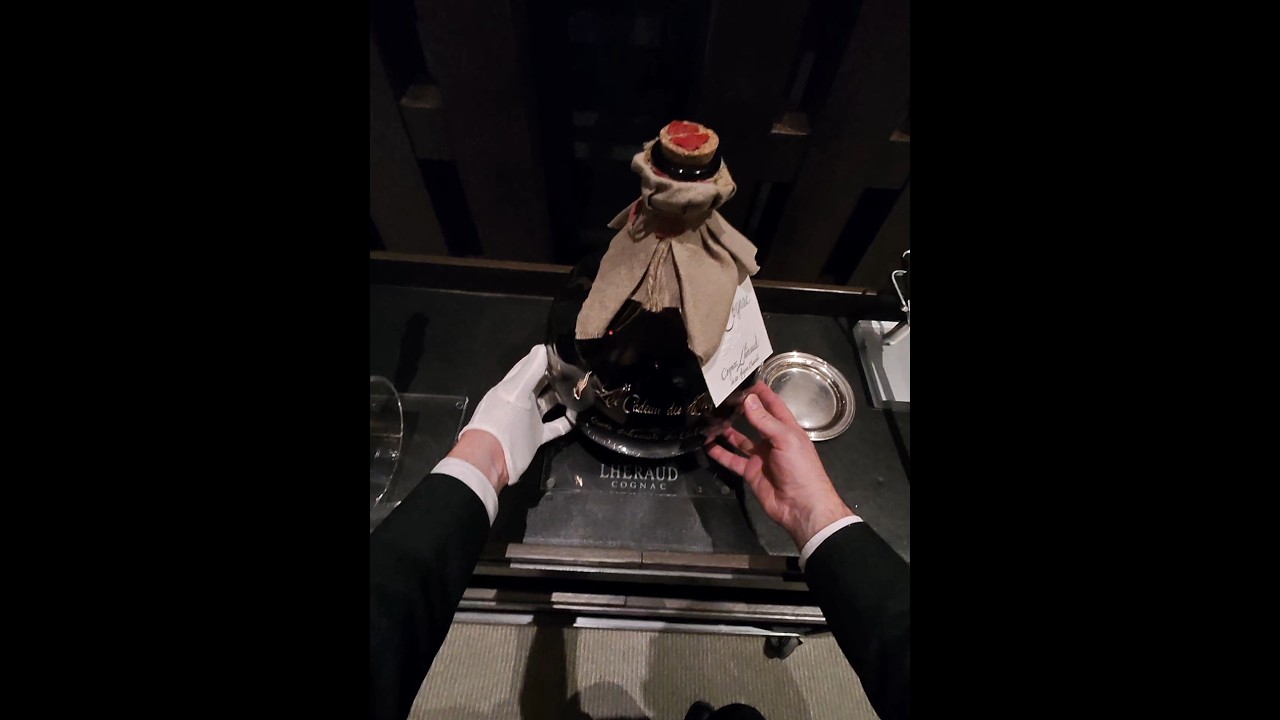 Serving 5oz $50,000 120yr Old Lheraud 10L Cognac #fyp #fypシ #trending #viral #pov #explore #asmr