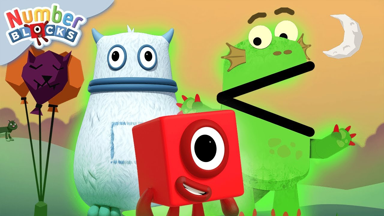 Monstros do Dia das Bruxas para Crianças | Aprenda a contar | @Numberblocks
