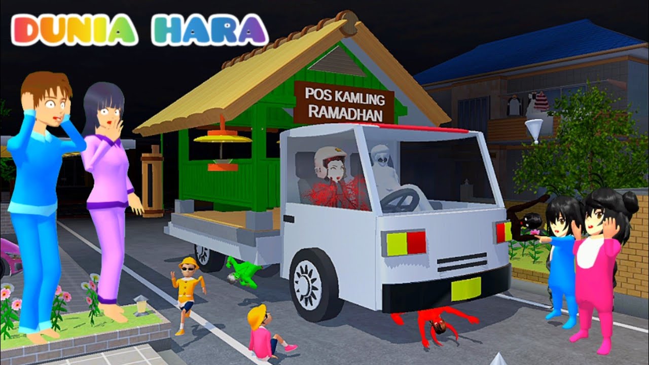 Pos Kamling diatas Mobil 😱 Yuta keliling Ronda Malam Ketemu Hantu Ikutin Yuta Ronda