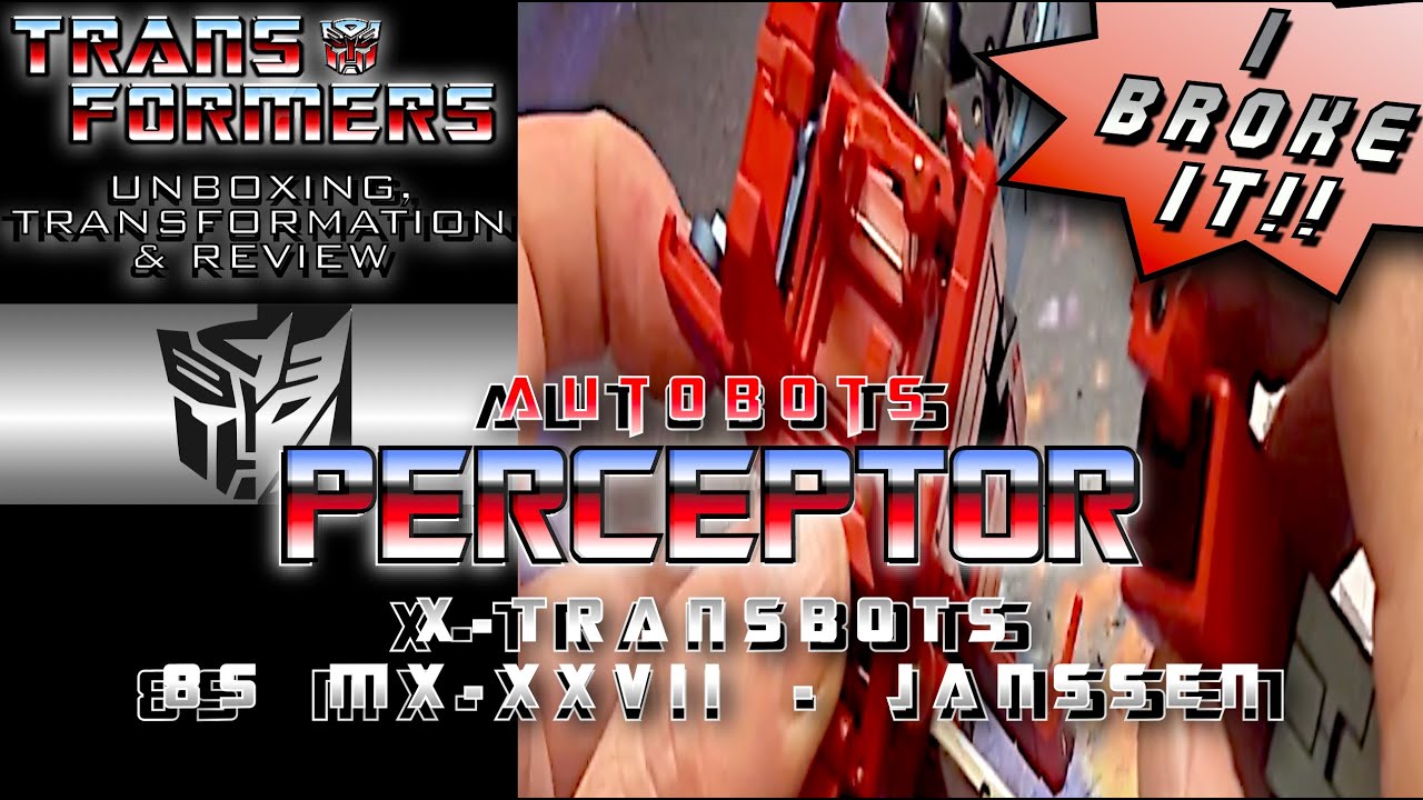 TRANSFORMERS - [ PERCEPTOR - X-TRANSBOTS - JANSSEN - 85 MX-XXVII ] - Unbox, Transforming & Review