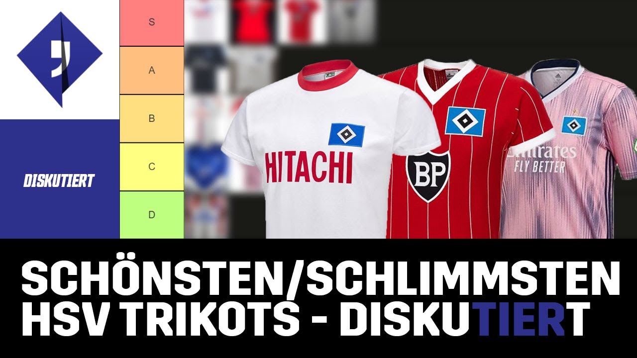 Schönsten/Schlimmsten HSV-Trikots aller Zeiten - TIER-List | diskuTIERt #4