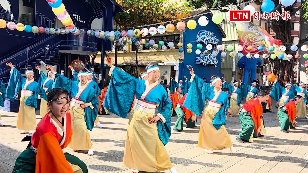 夜來祭祭屋隊伍2日快閃台南 藍晒圖提前感受日本傳統祭典魅力