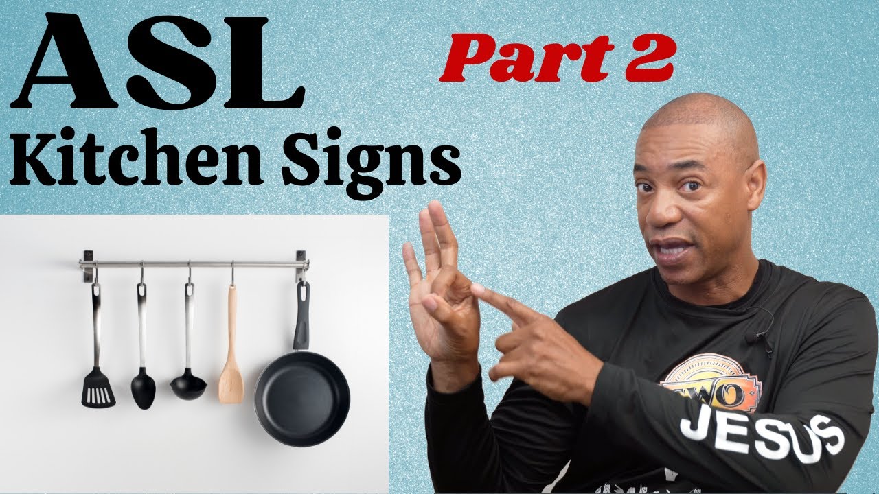 ASL: 25+ кухонных жестов: Часть 2 | Американский язык жестов для начинающих | Язык жестов | Язык ...