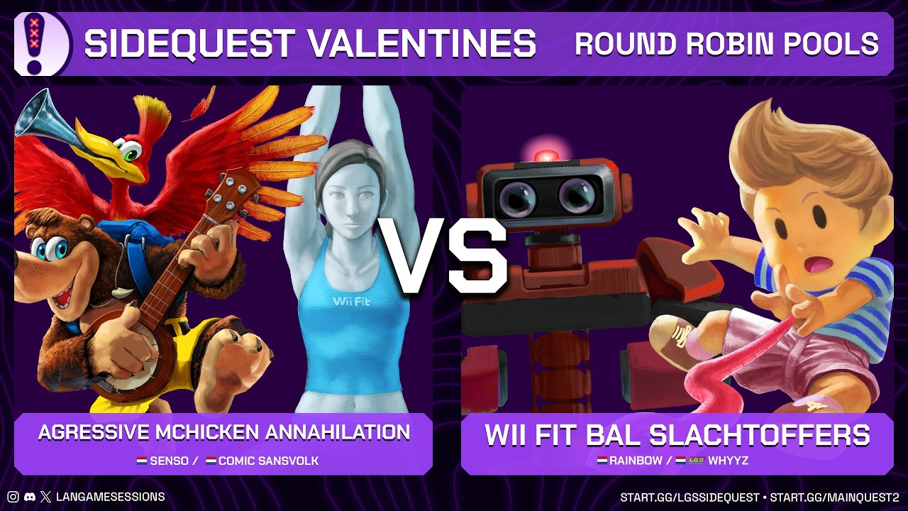 Senso / comic sansvolk VS Rainbow / LGS | WhYYZ - RR Pools - LGS: The Sidequest Valentines - SSBU