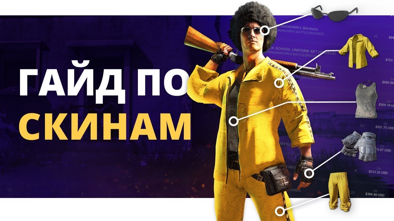 ГАЙД ПО СКИНАМ В PUBG